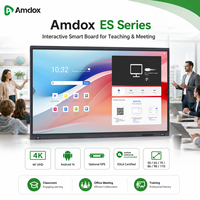 Pizarra Interactiva Amdox ES 4K con Android 14 y Función de Compartir Inalámbricamente para Educación y Negocios