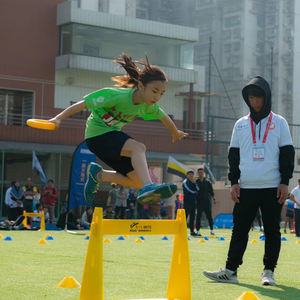 Hauteur réglable enfants haies en mousse pour les sports scolaires entraînement physique saut agilité haie Kit d'athlétisme pour terrain de piste pour - Product Image 3