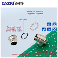 Conector M16 Conector a prueba de agua Tipo PCB Macho Hembra Montaje en panel Montaje frontal trasero IP67 Conector a prueba de agua