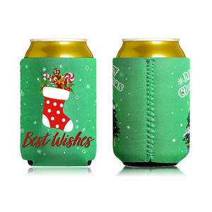 Custom Sublimation Printed 12oz <b>Beer</b> Can <b>Cooler</b> Insulated Neoprene Can <b>Coolers</b> For Parties Festivals - Product Image 3