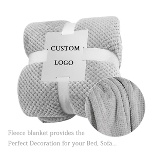 Manta de franela de piña a cuadros suave para el hogar de lujo personalizada, textiles para el hogar, mantas de lana Coral de poliéster para invierno, tamaño King - Product Image 6