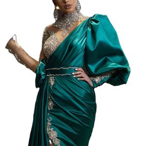 Robes <span class=keywords><strong>de</strong></span> demoiselle d'honneur vertes Station indépendante <span class=keywords><strong>pour</strong></span> femmes <span class=keywords><strong>Robe</strong></span> <span class=keywords><strong>de</strong></span> demoiselle d'honneur à paillettes en dentelle Grande balançoire Robes <span class=keywords><strong>de</strong></span> haute qualité - Product Image 4