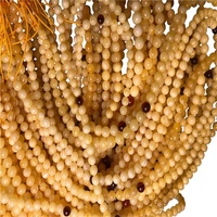 Perles rondes en ambre baltique naturel, livraison gratuite, véritables et douces, pierres polies authentiques