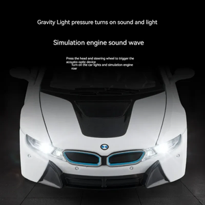 Coche de Metal Fundido a Presión BMW i8, Escala 1:24, Modelo de Coche Deportivo de Aleación con Puertas Abribles, Función de Retroceso y Detalles Interiores - Product Image 4