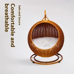 बिल्ली घोंसला रतन पालतू जानवर पर्यावरण के अनुकूल प्लास्टिक ग्रीष्मकालीन ठंडा कुत्ते फांसी की टोकरी सार्वभौमिक चार सीज़न कैट पैड - Product Image 3