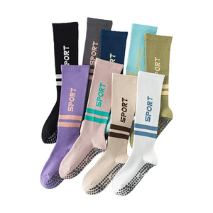 Yoga Socks Anti <b>Slip</b> <b>Full</b> Sole Grip Compression Calf Socks For Women Sport Yoga Pilates Exercise Breathable Cotton - Product Image 5