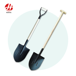 Salida de fábrica pala de metal agricultura supervivencia herramientas de excavación industria agricultura camping pala cabeza con mango de madera - Product Image 1
