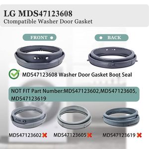 Junta de Sellado para Puerta de <span class=keywords><strong>Lavadora</strong></span> MDS47123602, Compatible con Piezas de Sellado para Puerta de <span class=keywords><strong>Lavadora</strong></span> <span class=keywords><strong>LG</strong></span> MDS64237202 MDS64237201 - Product Image 5