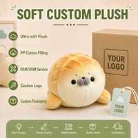 Usine OEM ODM : Peluche mignonne en forme de pain d'ananas, douce et rembourrée en velours et coton PP, lestée, pour décoration intérieure et cadeau