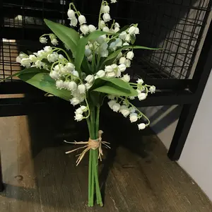 Wholesale Real Touch Flores Wedding Decorative Florist Flower Artificial Flowers Home Decoration Lily Of The Valley