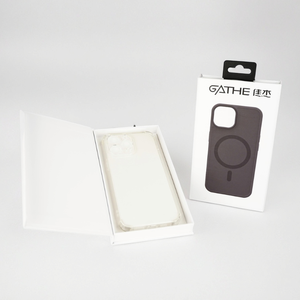 Rỗng di động điện thoại di động Trường hợp hộp gói với móc áo biểu tượng tùy chỉnh giấy cứng nhắc ngăn kéo Hộp bao bì trượt ra hộp giấy - Product Image 1