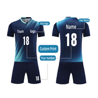 Maillot de football respirant à séchage rapide 100% polyester personnalisé, vêtements de football, ensembles de maillots de football, vente en gros