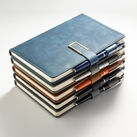 Journal relié thermiquement A5 durable, couverture rigide en cuir, impression de logo personnalisée, design personnalisé, papier épais de qualité professionnelle