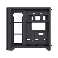 Lovingcool Design Phare Boîtier PC Noir pour Gamer, Tours et Boîtiers d'Ordinateur ATX avec Panneau en Verre Trempé Courbé