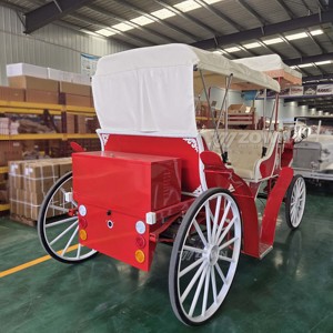 Chariot de balade électrique ZOWN de haute qualité, type calèche royale, à batterie, 4 roues, garantie 2 ans, pour mariages en extérieur - Product Image 4