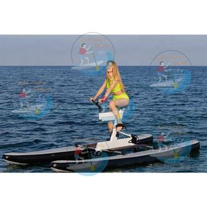 Draagbare Opblaasbare Waterfiets Met Pomppedaal-Aangedreven Aquatische Cyclus Voor Meer, Zwembad En Strand Familieplezier - Product Image 4