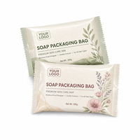 Sachets d'échantillons de soins de la peau avec logo imprimé personnalisé, sachet en feuille d'aluminium thermoscellable, emballage en plastique imperméable pour savon en barre