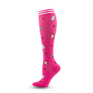 Course à pied chaussettes de sport Marathon cyclisme chaussettes de Compression genou haute femmes enceinte voyage Anti Fatigue soulagement de la douleur infirmière chaussettes - Product Image 6