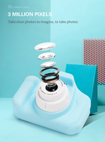 Cámara Digital para Tomar Fotos, Cámara Digital Mini Recargable de 2 Pulgadas para Niños, Juguetes, Cámara para Niños, Regalo