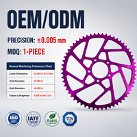 Pièces de vélo électrique, pignon arrière 48T-62T en aluminium 7075 usiné CNC, chaîne 420, remplacement OEM XJ26143 pour Surron