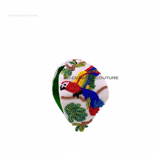 Diadema con cuentas estilo turbante de lujo para mujer, diademas de semillas personalizadas, accesorios de moda - Product Image 1