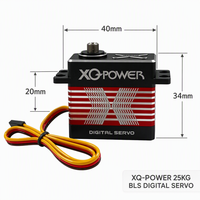 Servo Digital sin Escobillas de 20KG de Alto Torque XQ POWER con Engranajes de Acero Inoxidable, Resistente al Agua, para Robot Humanoide, Venta al Por Mayor OEM 8.4V