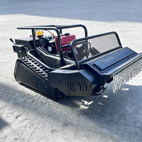 Tondeuse à gazon robotisée industrielle à essence 4 temps 13 CV économique pour bricolage, débroussailleuse à fléaux