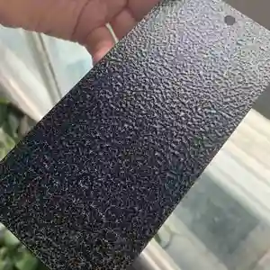 Silver Black Powder Coating,Electrostatic Spray Hammer Texture Powder Coating