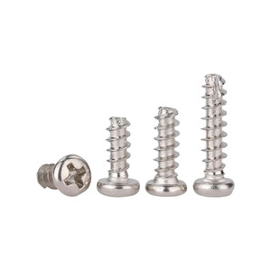 201 Stainless Steel Phillips Head Round Head Self Tapping Screws M1.7 M2 M3 M4 M5 For Metal Construction - Product Image 1