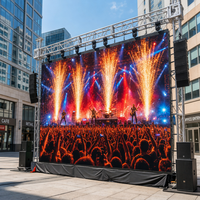 Açık Hava Kiralık LED Ekran, Müzik Festivali için P2.6 P2.9 P3.91 Su Geçirmez Yüksek Yenileme Hızlı Sahne Video Duvarı