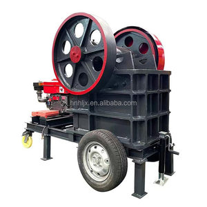 Máquina trituradora de mandíbula diésel, Motor de CA, Control PLC, capacidad máxima de 6 t/h, mineral, piedra, construcción, trituradora de roca, rodamiento de minería de oro - Product Image 1