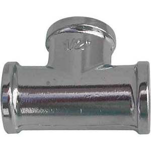 Raccord en T en laiton chromé 1 "X 1" X 1 "pour outil de tournage - Product Image 1