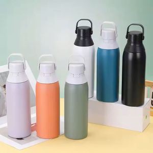 Custom Logo 500ml/750ml Stainless Steel Tumbler 304 Double Wall Vacuum Insulation Small Mouth Handle Pop-up Lid <b>Bowling</b> Design - Product Image 1