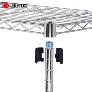 Étagère de rangement double à 2 niveaux en métal chromé approuvée par la NSF pour condiments et aliments de cuisine, support multifonctionnel en fil métallique sur table - Product Image 2