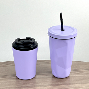 Tazza da caffè termica riutilizzabile da 16 once 1/2 bottiglia d'acqua Thermos da 500ml tazza da viaggio larga per caffè caldo o freddo bicchiere di succo di tè