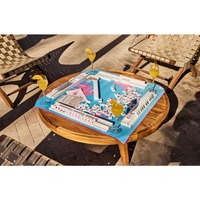 Set Ubin Mahjong Mewah 160 Buah Safari Musim Semi - Bahan Akrilik Putih Cerah untuk Pesta atau Hadiah
