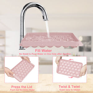 <span class=keywords><strong>Mini</strong></span> bacs à glaçons, petit moule à glaçons amélioré facile à libérer 104x4 PCS petit <span class=keywords><strong>plateau</strong></span> à glaçons écrasé - Product Image 5