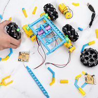 Voiture RC de cascade télécommandée en blocs de construction en plastique, modèle éducatif DIY pour étudiants en technologie de programmation créative