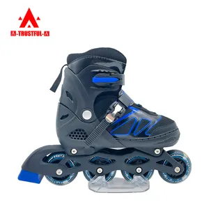 热销铝制四轮溜冰鞋可调式儿童直排轮滑鞋批发模型四边形