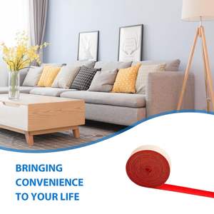 Bande de feutre en polyester autocollante de 2 pouces x 16 pieds, ruban de feutre floqué auto-adhésif épais pour bricolage, écran de projecteur - Product Image 4