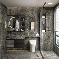 Grande dalle de marbre noir diamanté platine, pierre naturelle moderne de luxe, imperméable, pour usage hôtelier