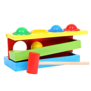 Bambini all'ingrosso doppio strato bussare tavolo da gioco educazione precoce <span class=keywords><strong>Puzzle</strong></span> bussare giocattoli di legno - Product Image 3