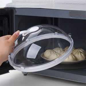 Couvercle de plaque pour micro-ondes Couvercle anti-éclaboussures avec poignée d'évents à vapeur Couvercle de nourriture pour micro-ondes Matériau PC de qualité alimentaire sans BPA - Product Image 5