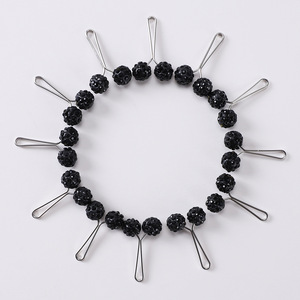 12 unids/lote cristal bufanda broche Clip pañuelo chal bufanda dama musulmán Hijab Pin fijo correas antideslizante broche