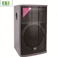 Système de sonorisation professionnel PA double 15 pouces pleine gamme 2 voies passif 500W en bois pour scène, DJ, sonorisation en direct, concert, événement en plein air