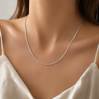 Collier chaîne maille gourmette Kirin personnalisé en argent pur 925, style vintage, chaînes fines, OEM ODM