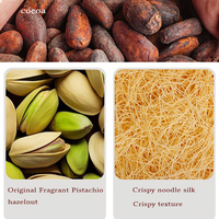 Vente en Gros Snacks Façon Chocolat de Dubaï Sauce Pistache Chocolat Noisette Millefeuille Chocolat Sandwich Noix Enrobées de Chocolat