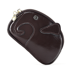 Cartera Minimalista Vintage con Doble Cremallera, Unisex, Pequeña, de Cuero Genuino, con Tarjetero y Monedero, Diseño Nuevo y Portátil para Mujer - Product Image 1