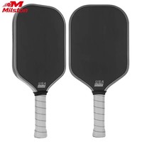 Raquette de pickleball MST Factory Custom 14 16 mm en fibre de carbone à surface rugueuse, noyau en nid d'abeille pressé à froid USAPA, durable, pour le divertissement