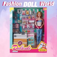 Jouets pour enfants KSF, poupée pour fille, puzzle éducatif, jeu de simulation, cuisine, ensemble de jouets avec poupée de beauté de 11,5 pouces pour enfants